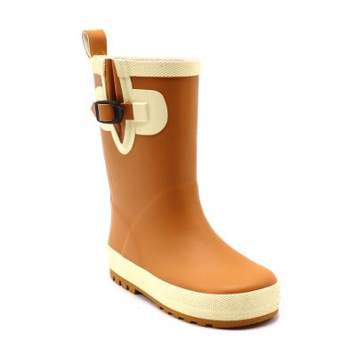 China Children rubber custom silicone rain boots logo shoes fashion trend medium length rain boots on sale for sale