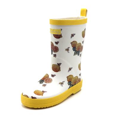 China Fashion Trend High Quality Wholesale Children's Rain Boots Waterproof Rain Rubber Shoes Cute Pattern Rubber Boots for sale