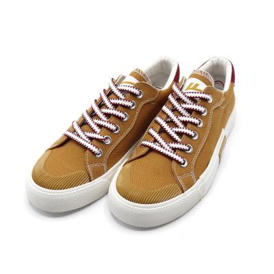 China Yellow High Quality Fashion New Fashion Trend Ginger Canvas Shoes Flat Comfortable Casual Shoes for sale