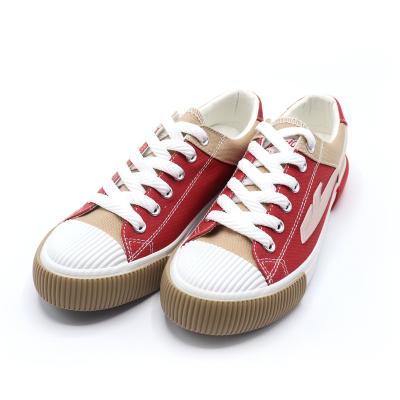 China Fashion trend fashion canvas shoes woman soft color vulcanize shoes high quality soft unique canvas shoes for sale