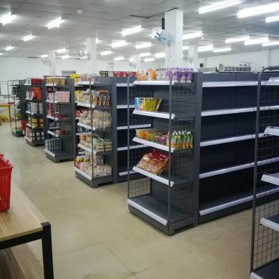 China Store Supermarket Display Rack Shelf Single / Double Side Wholesale Grocery Shelves For Supermarket Sale for sale