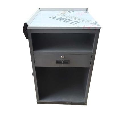 China New design durable supermarket grocery cashier desk checkout counter for sale for sale