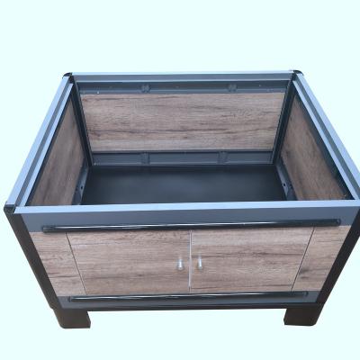 China 1) Supermarket 2)Shops Large Capacity Supermarket Steel Promotional Display Promotion Table Rack Counter for sale