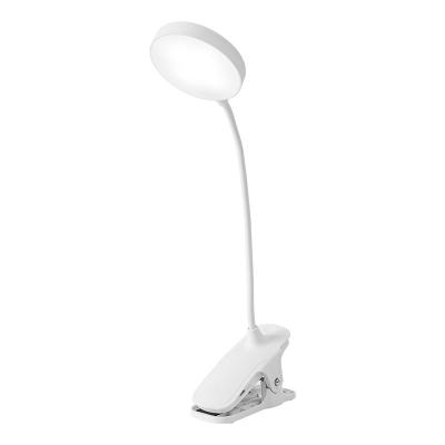 China RTS Modern Hot Selling Adjustable Rechargeable Desk Light Dimming Bedside Lamp With Clip for sale