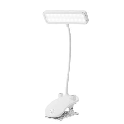 China Wholesale Modern Adjustable Desk Light USB Rechargeable Bedside Lamp Dimmable Led Clip Desk Lamp for sale