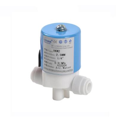 China COVNA 6MM Size DC24V PP General Port Mini Water Solenoid Valve Food Grade for sale