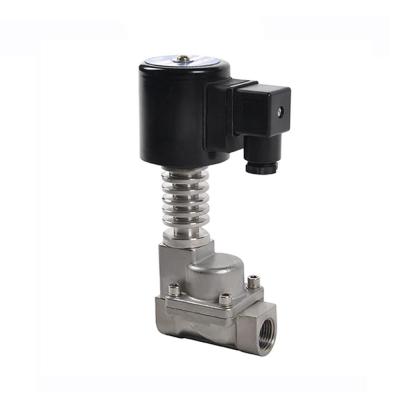 China Steam Service COVNA DN15 1/2 Inch 2 Way 12 Volt SS304 Normally Closed High Temperature Electric Water Valve for sale