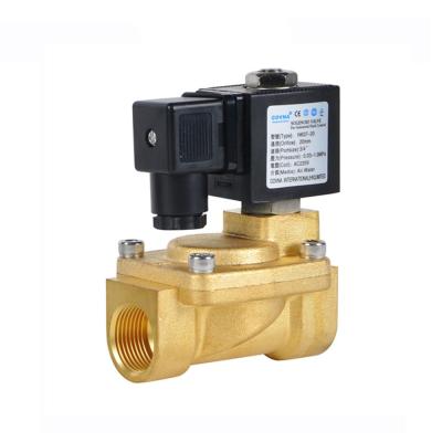 China 220V 1/2 Inch General Diaphragm Pilot Brass Operated Water Air Solenoid Valve for sale