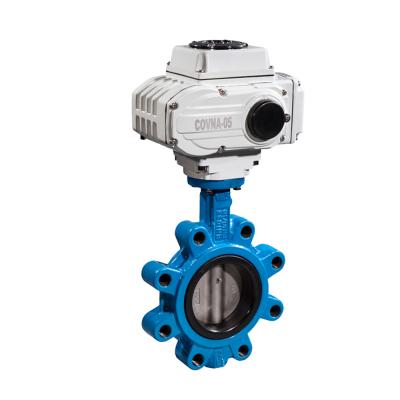 China General DN50 DN100 Motorized Electric Actuator Cast Iron Butterfly Valve Hook Type Butterfly Valve for sale