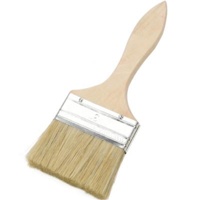 China Decroration High Grade Bulk Paint Brushes 1 Wooden Handle 4inch 2 Inch Painting 6 Inch Flat Acrylic Brush for sale