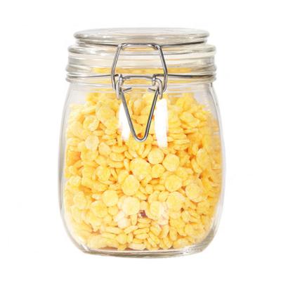 China Airtight Steamable Glass Jars With Lids Food Storage Jars Large Cereal Containers For Kitchen Storage Canning Glass Jar And Bottle for sale