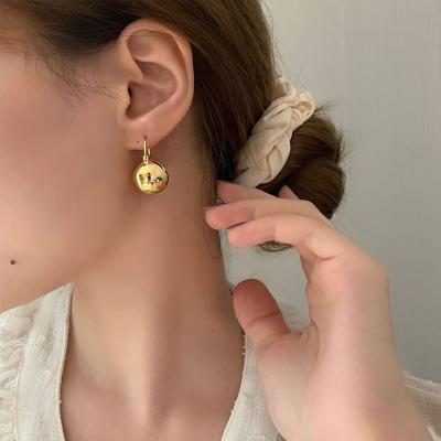 China BOHEMIA Beautifully Fashion Women Ins Style Stereo Spherical 18K Gold Plated Stainless Steel Earrings for sale