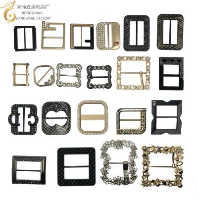 China rectangle adjuster shoe buckles sewing accessories for clothing fashion metal buckles belt buckle 1 for sale