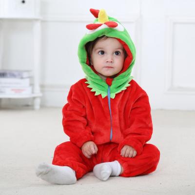 China 2021 new style winter flannel romper animal suit skin-friendly newborn baby clothes for sale