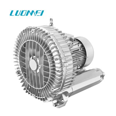 China Fan Single Stage Ring Blower 3KW Three Phase High Pressure Blower for sale