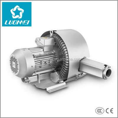 China 3 Phase Ring Blower With 1.5KW 310mbar Dual Stage Industrial Blower Fan for sale