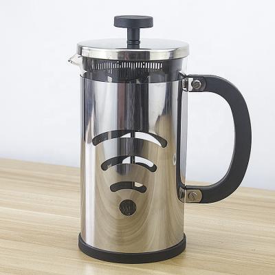 China Sustainable Borosilicate Glass Coffee Stainless Steel Heat Resistant French Press for sale