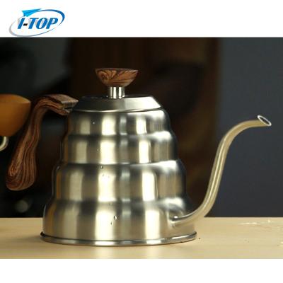 China Sustainable Handmade 304 Stainless Steel Cloud Household Coffee Pot Drip-Drip for sale