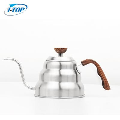 China Sustainable coffee hand pot silver cloud shape body 304 stainless steel hot sale coffee maker pot for sale