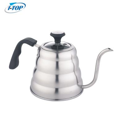 China Sustainable Stainless Steel Cloud Shape Retro Portable Coffee Pot Water Kettle for sale