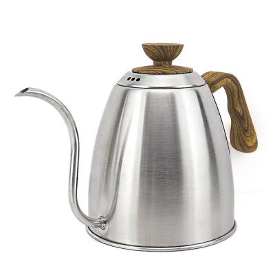 China WITH LID china factory orders wholesale 1L stainless steel gooseneck tea pour over coffee drip kettle for sale