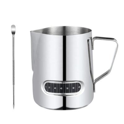 China Viable Muti-sizes Cappuccino Latte Art Barista Steam Stainless Steel Coffee Milk Jug Pitcher for sale