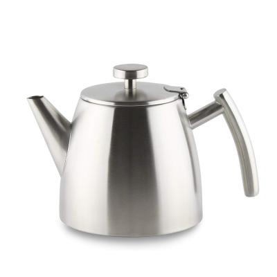 China Sustainable Popular Mirror Finished Stainless Steel Teapot With Filter for sale