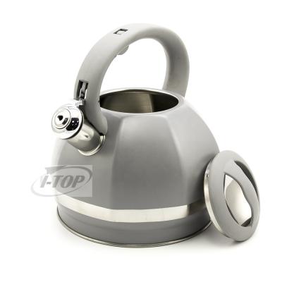 China Factory Wholesale Viable ISO9001 5 Layer Capsule Induction Cooker Whiste Stainless Steel Tea Kettle Bottom Teapot for sale