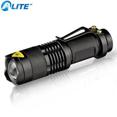 China Zoomable Tactical Flashlight Flashlight New Mini 2000 Lumens Cree Q5 Led Torch AA/14500 Adjustable Zoom Focus Flashlight Penlight Waterproof For Outdoor for sale