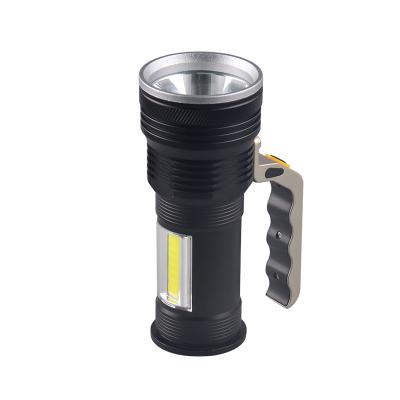 China 1KM Large Heavy Duty Rechargeable Search Light Cob Camping Waterproof Handheld Flashlight for sale