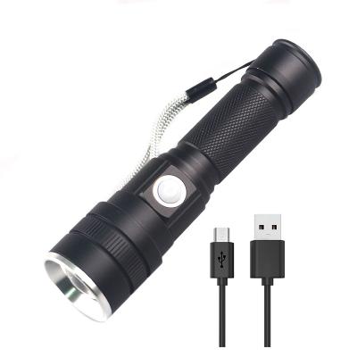 China Camper Ultra Portable Torch Light USB Zoom 18650 Rechargeable 1000 Lumen XHP50 Led Flashlight for sale