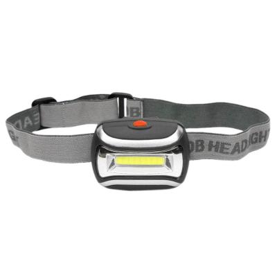 China Custom Print COB LED Headlight 3 Modes Mini Camping Promotional Headlamp Flashlight for sale