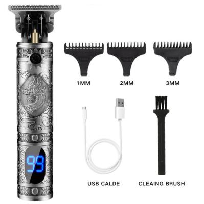 China Cordless Men Barber Hair Cutting Machine Commercial Rechargeable Bald Hair Trimmer USB T9 Electric Trimmer Razor Trimmer Machine for sale