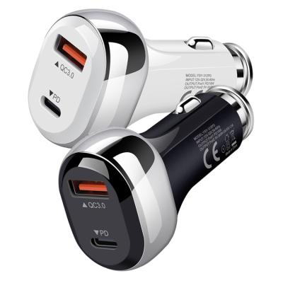 China Type-C PD Car Video Game Player 38W PD 312 USB Car Charger Adapter QC3.0 Charger for sale