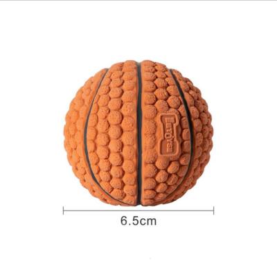 China Lovely Sustainable Football Food Ball Dog Latex Toys Pets Chew Healthy Ball Dog Playing Toys for sale