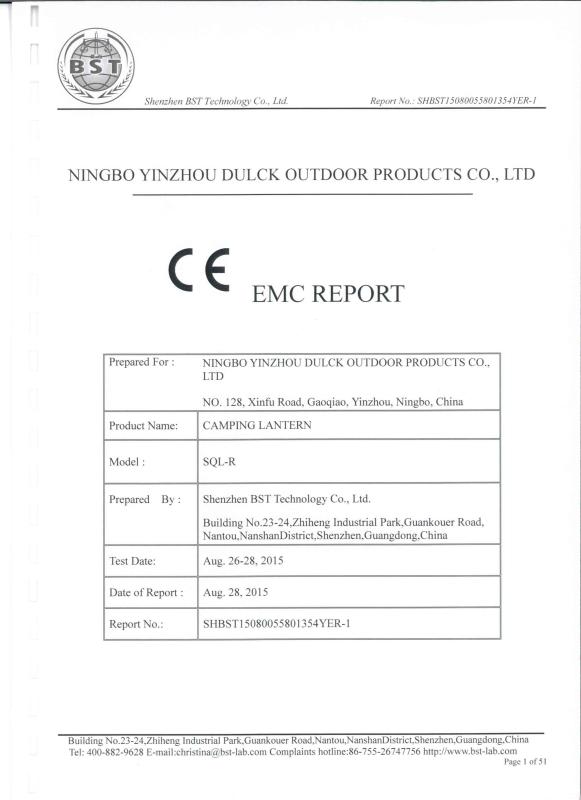 EMC - Ningbo Changyou International Trade Co., Ltd.