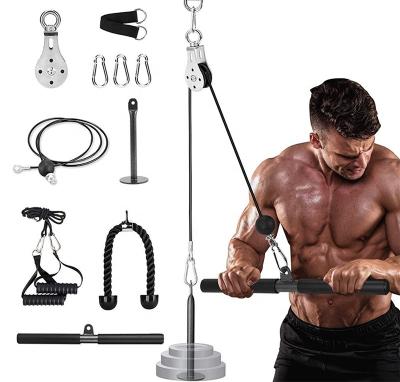 China Durable MJ Fitness Home Sport Training Cable Machine Attachment Fitness Pulley System for sale