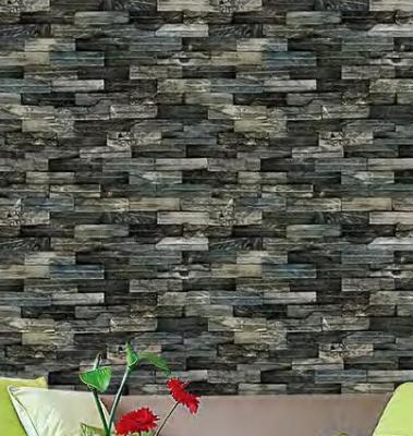 China Waterproof+ECO-Friendly Factory Supply Cheap Stone Wallpaper Rolls 3d PVC BrickWallpaper for sale