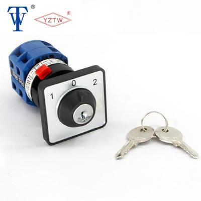 China YZTW LW26 25A 2Y Cam Rotary Switch With Key Lock LW26-25A for sale