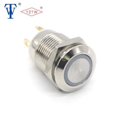 China 1NO1NC 19mm LED Momentary Push Button Lamp Switch for sale