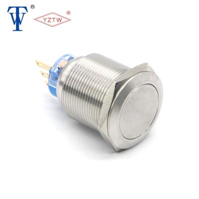 China 1NO1NC IP67 Pin Type Connection Mode Ring Momentary Waterproof Push Button Switch for sale