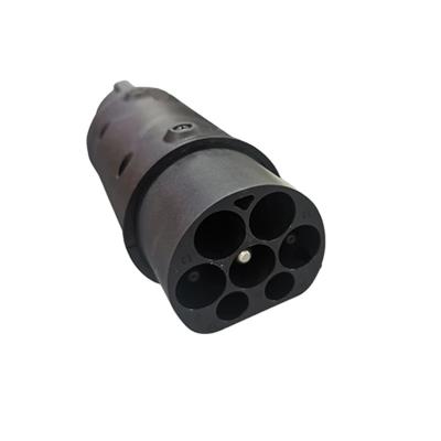 China Residential / General Purpose Type - 2 to Type 1 32A Single Phase IEC 62196-2 to SAE J1772 EV Connector Adapter for sale