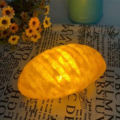 China Cute Unique Handmade Simulation Croissant LED Bread Light For Night Home Lamp Decorate for sale