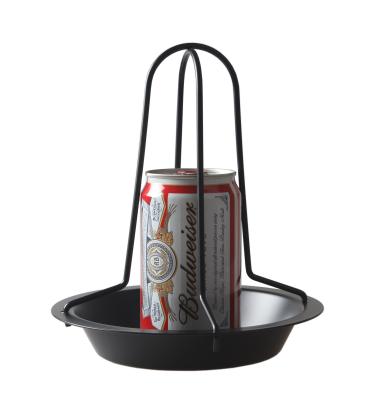 China Viable Beer Can BBQ Nonstick Coating Chicken Roasting Pan Rack for sale