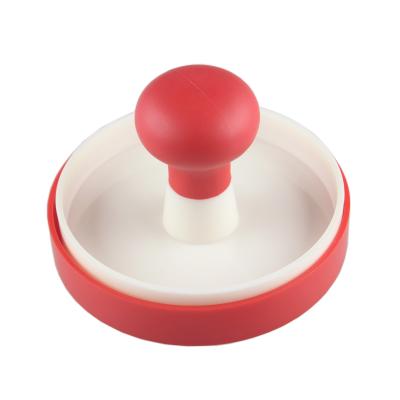 China Sustainable Single Plastic Burger Press With TPR Handle for sale