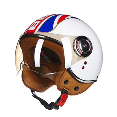 中国 Wholesale Certification Sun Shield Half Face Helmet EEC For Vintage Motorbike Helmet Cascos de Moto Full Face Motorbike Helmet 販売のため