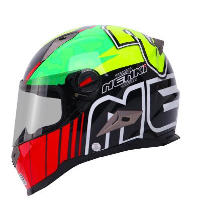 China High Quality Sun Shield Motorcycle Full Face Riding Helmet New DOT Approved Breathable Anti-fall Motorbike Motocross Racing Bar FF863 for sale