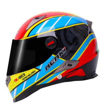 中国 Sun Shield Helmet Motorbike ABS EEC Certification Full Face Motorcycle Helmet Motorcycle Helmets For Men FF863 販売のため