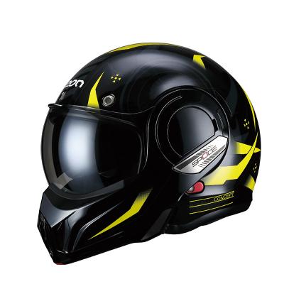 中国 Sun Shield New Arrivals Best Selling Motorcycle Safe Helmet With Inner Sun Visor Double Lens Motorbike Helmet B707 販売のため