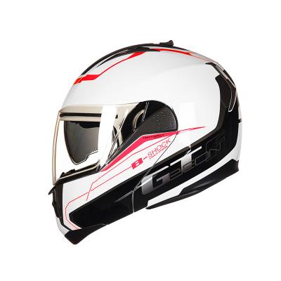 中国 Wholesale Sun Shield CEE 22.6 Motor Fiberglass Motorcycle Full Face Helmet Bike Cross Helmet B700 販売のため